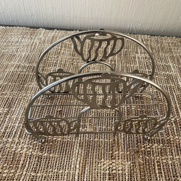 Metal Wire COFFEE Pot NAPKIN HOLDER cup Deco Stand Tabletop Counter - Picture 3 of 4
